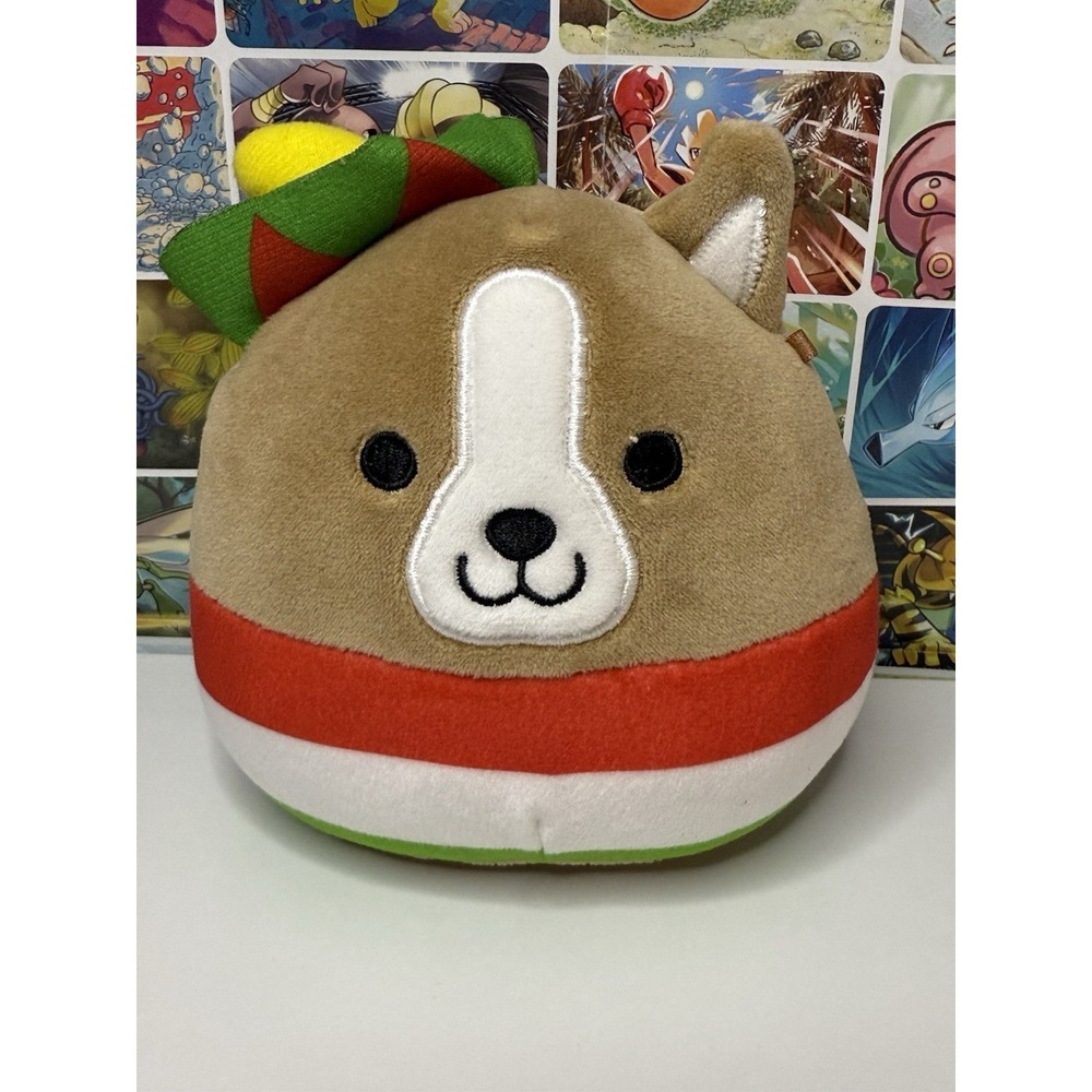 Squishmallows Gustavo Corgi Taco Plush 6" Kellytoy Dog Food Theme